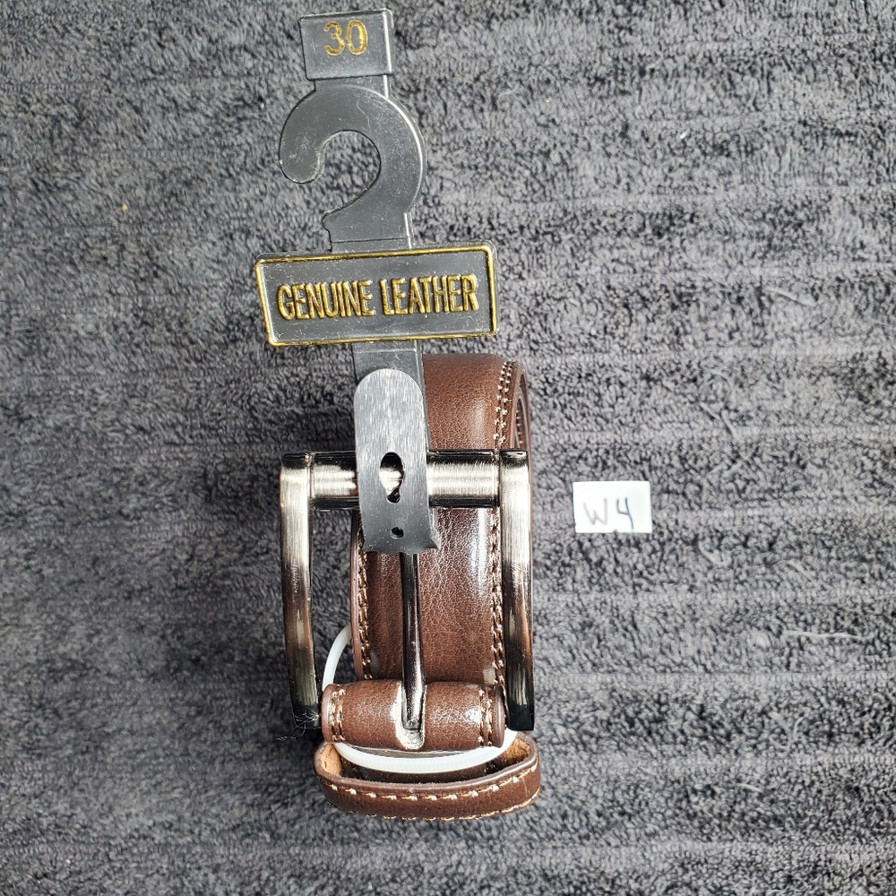 Men's Leather Belt | Size: 30 | Color: Brown | 1-Sided | SKU: W-4(5) | RRR Belts - Picture 2 of 5